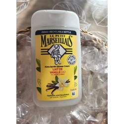 Gel douche le petit marseillais.  Lait de vanille.