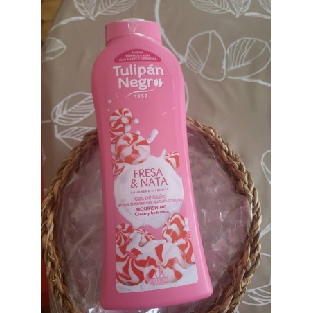 Gel douche fraise chantilly. 650 ml tulipan negro