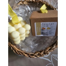 Savonnette de massage: Pêche citron 170 g